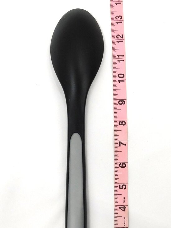 Calphalon Other - Vintage Calphalon Silver and Black Nylon Solid Serving Spoon 14"
